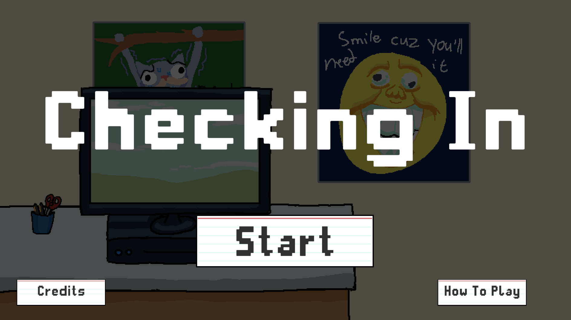 Checking In Title Screen